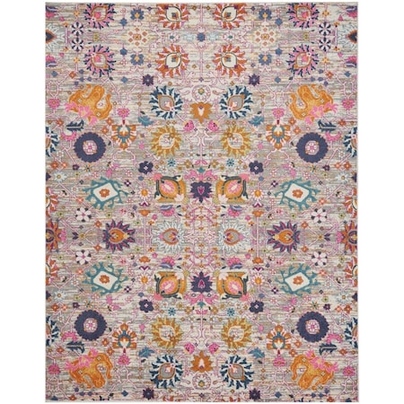 Palacedesigns 8 x 10 ft. Gray & Pink Distressed Area Rug - Gray Pink - 8' x 10' PA3651684